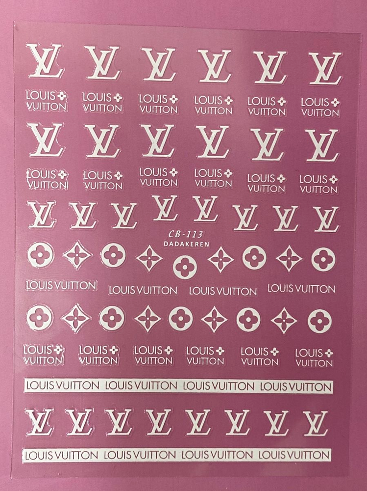 Gold Louis Vuitton Stickers (large)