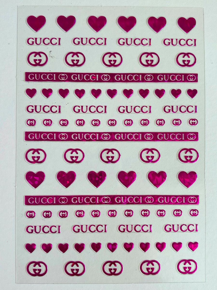 Pink GG Sticker Sheet