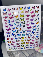 Rainbow Mix Butterfly Stickers