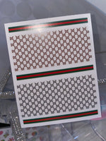 GUCCI Sticker Sheet