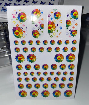 Rainbow Flower Louis Stickers