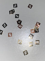 F Prints On Metal Decals