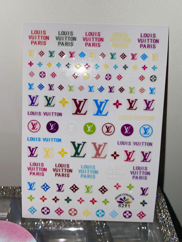 Louis Vuitton Nail Decals Clear Background Water Decals