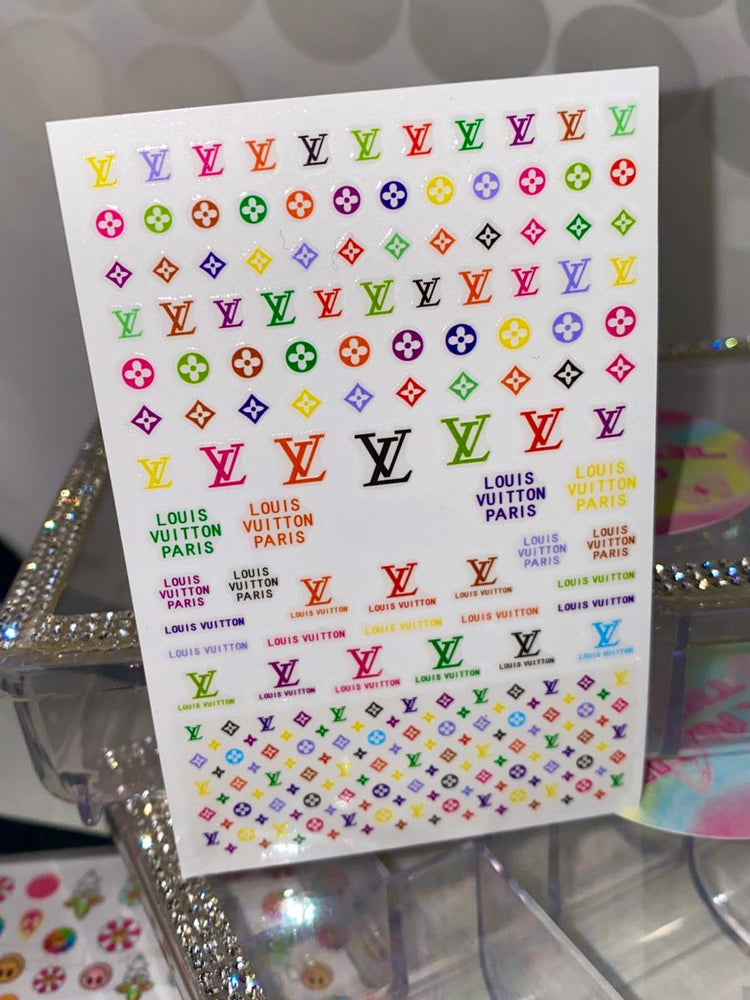 Chic and Classic Louis Vuitton Nail Sticker